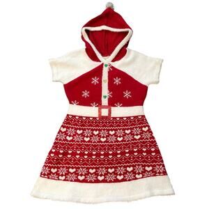 New Margaux and Lexi Girls XL /16 Yrs Christmas Hooded Dress